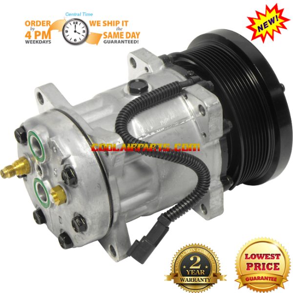 2180324 New Caterpillar AC Compressor Sanden 4487 2 Years Warranty 4726, 8066